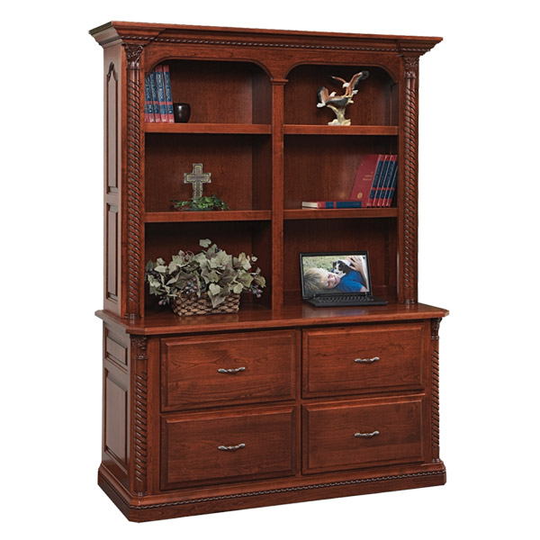 212-41 | Double Lateral File and Bookshelf 