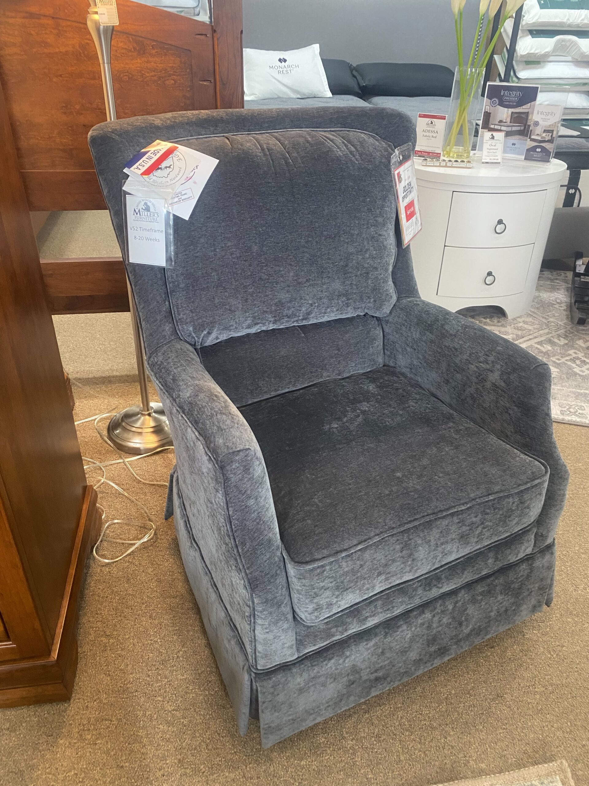 126 | Skirted Swivel  Rocker