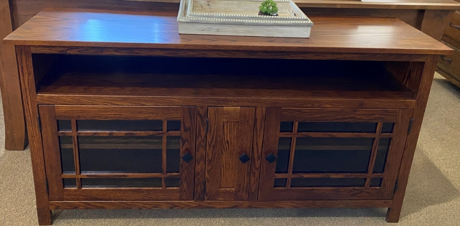 3014 LOU | Mission Grid TV Stand