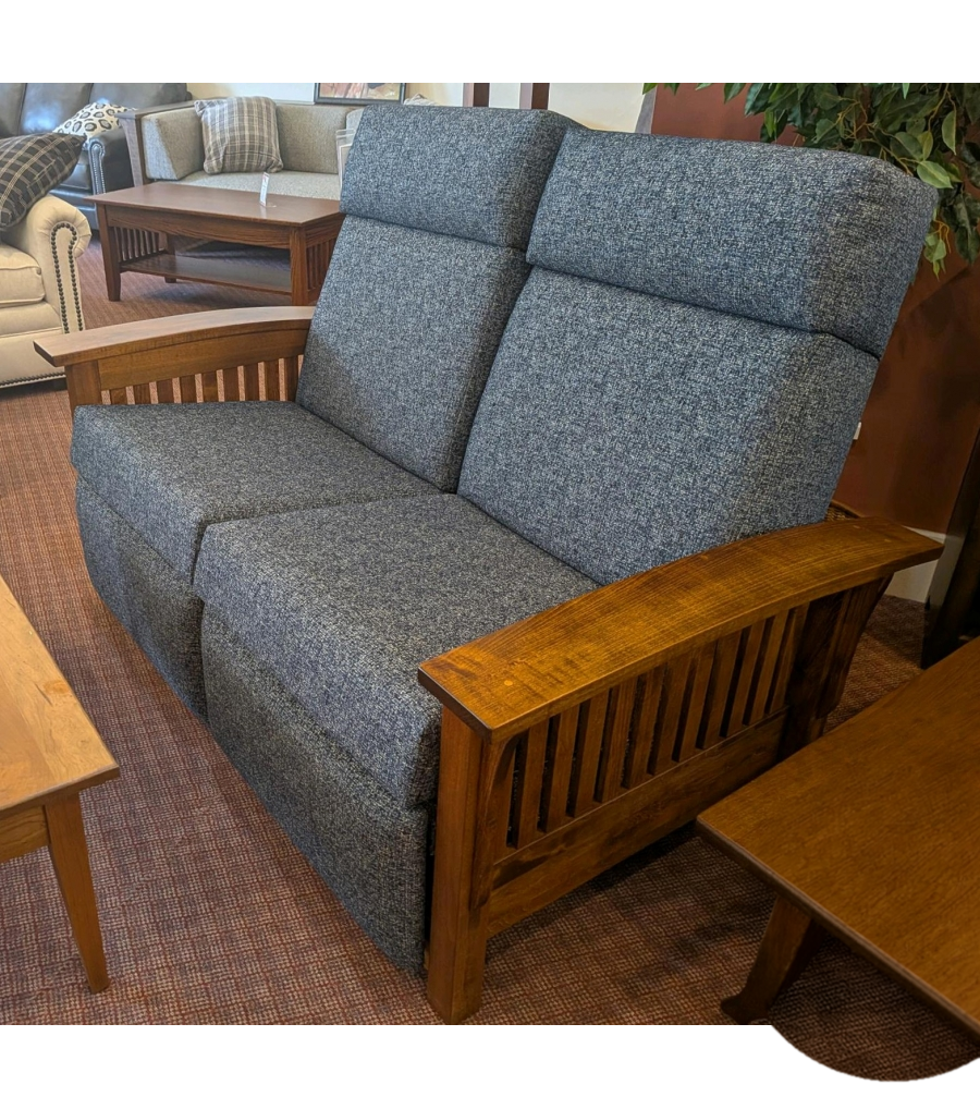 85-2-WH | Mission Loveseat Wall Hugger Recliner