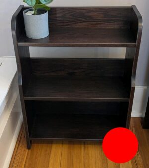 53-103O LOU| 3 Shelf Bookcase