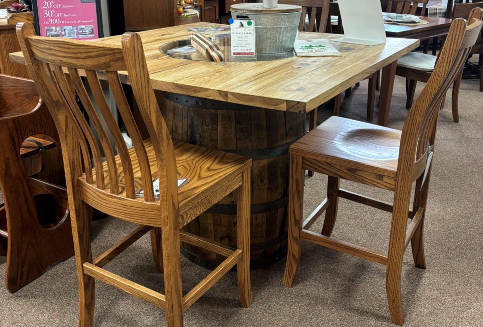 151 | Whiskey Barrel Table