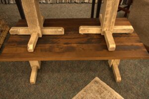 12-C |  Reclaimed trestle style end table