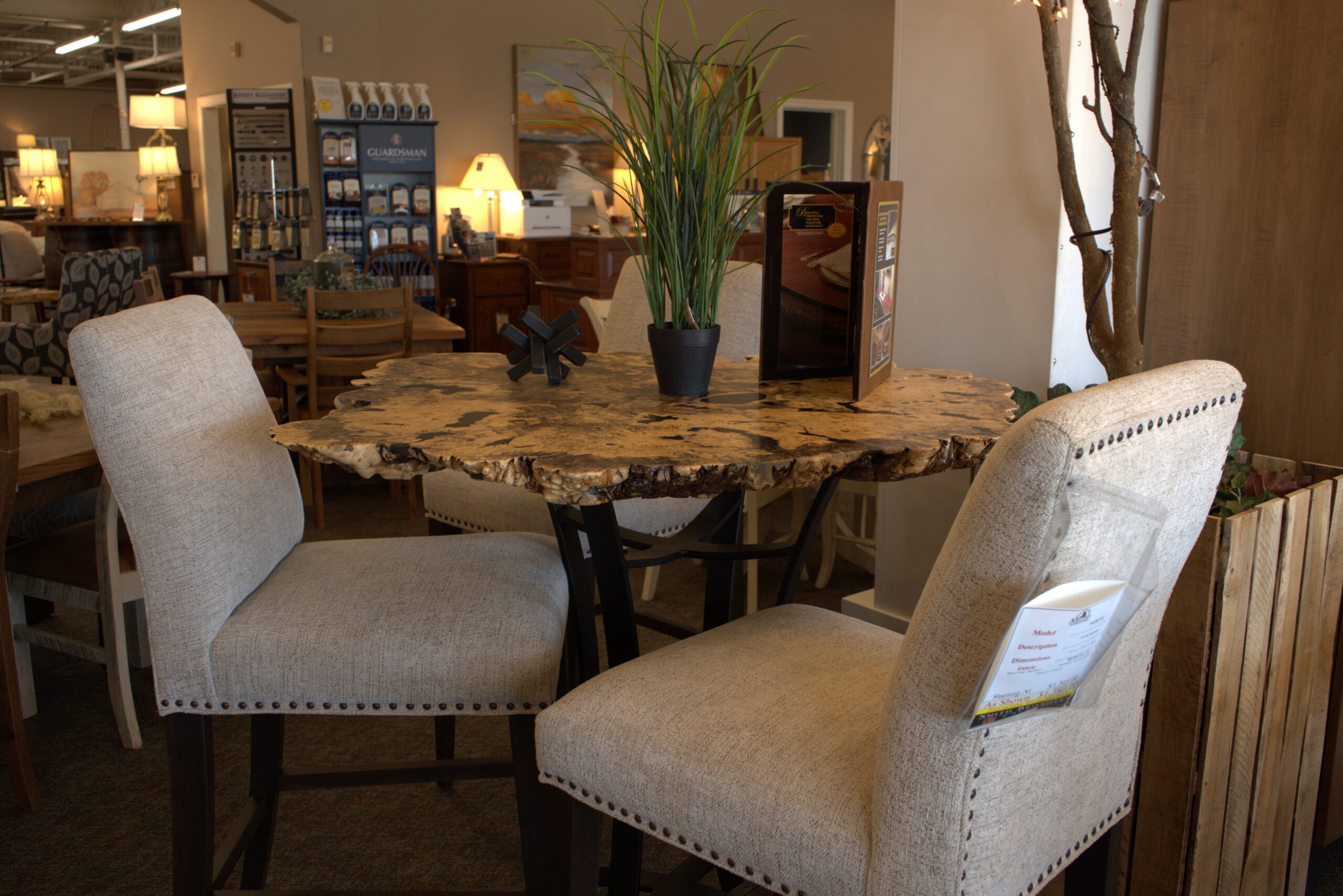 456-103| Live edge pub table