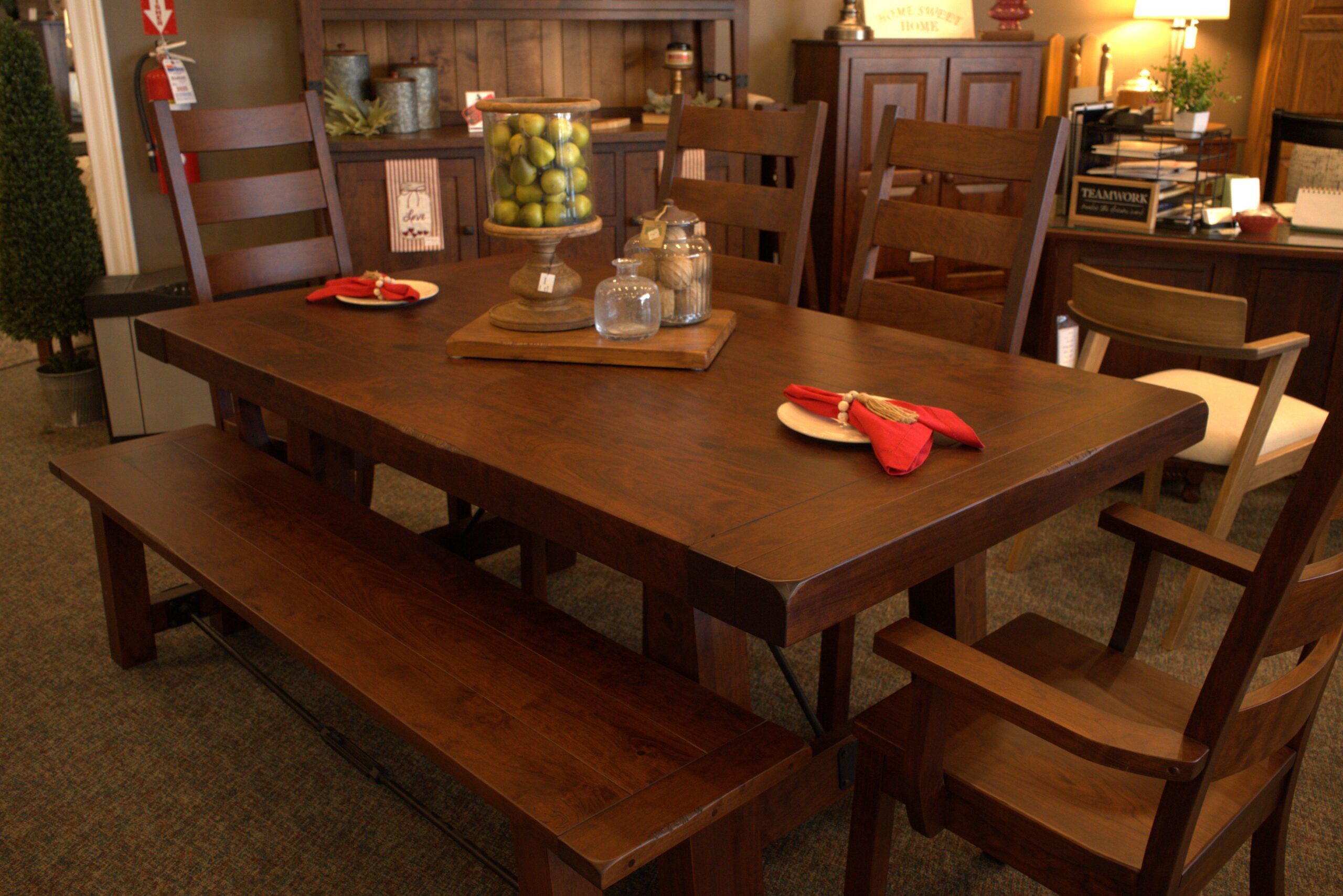 ST4272-2L| Settler's trestle table